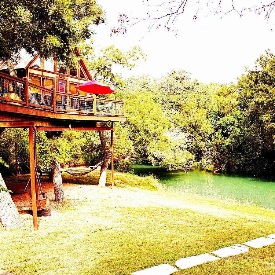Geronimo Creek Retreat- Treehouse Cabin Laughing Water Villa Seguin Luaran gambar